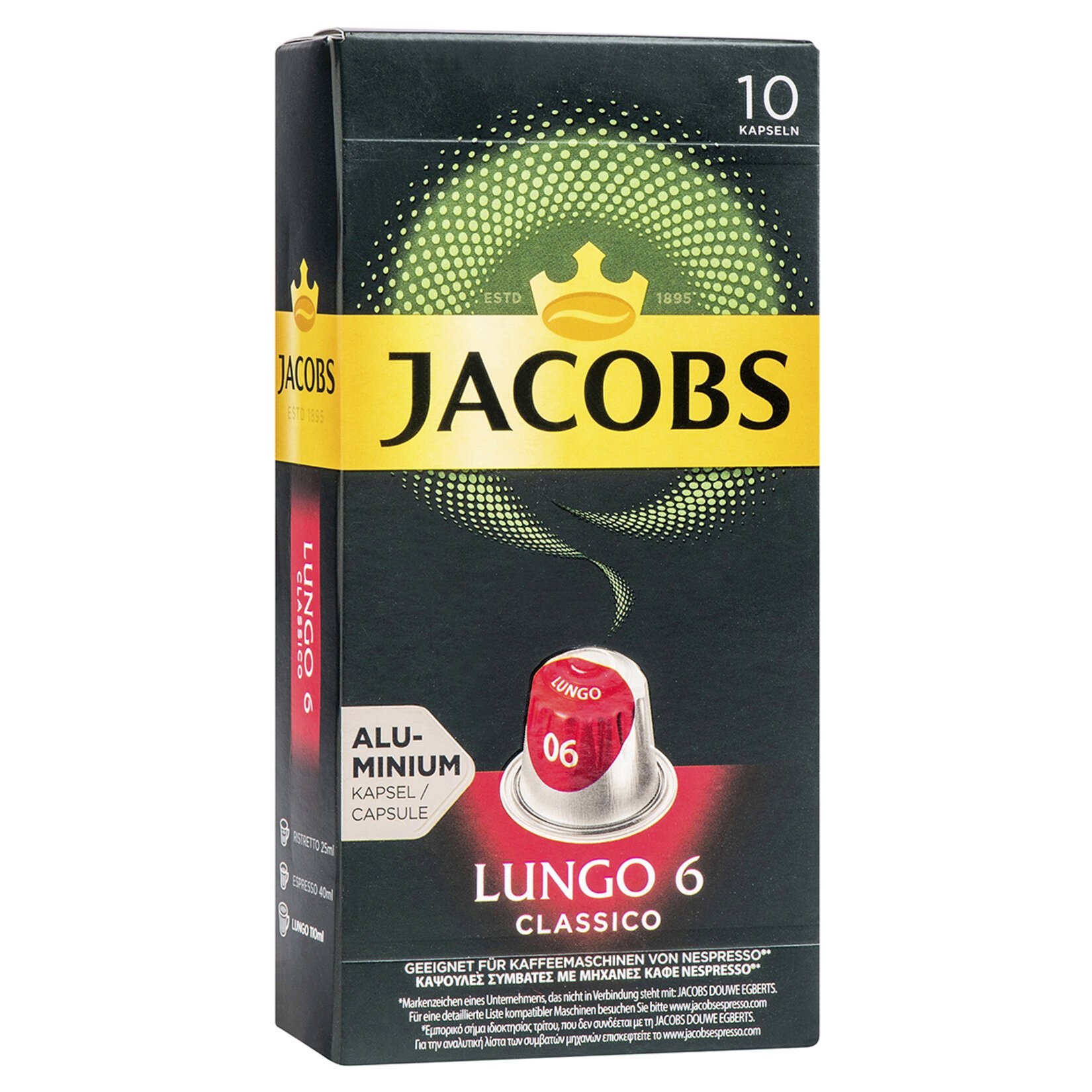 Jacobs Capsule Lungo 6 Classico 52 G