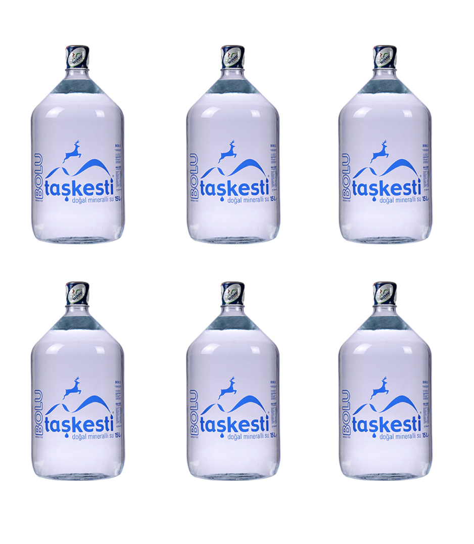 6 X TAŞKESTİ 15 LT CAM DAMACANA