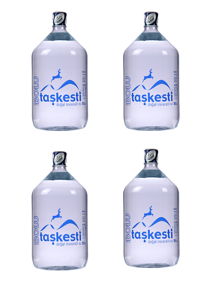 4 X TAŞKESTİ 15 LT CAM DAMACANA